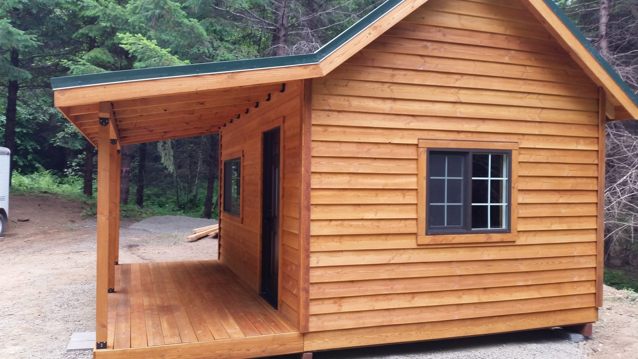 12×16 Cabin with 6′ Porch – Oregon TimberWerks